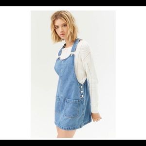 TOPSHOP Jean overalls dress